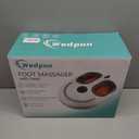 Shiatsu Foot Massager with Heat Electric Feet Massage Machine for Plantar Fasciitis Relief Adjustable Air Compression & 3 Temperature Levels Perfect for Home or Office White