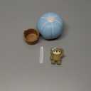 JeVenis Blue Bear Cake Decoration Blue Gold Balls Cake Topper Hot Air Balloons Bears Cake Cake Decoration Birthday Cake Decoration