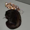 xccoco Highlight Headband Wigs for Black Women Short Brown Yaki Straight Hair Headband Wig Put On and Go Glueless Wig Natural Looking Synthetic Wig with Headband,12inch