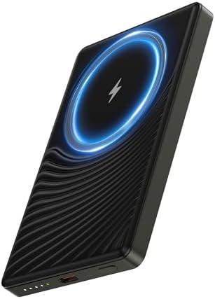 iPhone 16e Portable Power Bank, Mag Safe Wireless Charger for Apple iPhone 17 16 Pro Max 15 Plus, battery pack Magesafe charger cargador portatil telefonos for Samsung Galaxy S25 Ultra S24 Powerbank