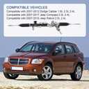 DICMIC Power Steering Rack & Pinion Assembly with Boot Compatible with 2007-2012 Dodge Caliber 2007-2017 Jeep Compass 2007-2010 Jeep Patriot Replace# 5105046AB, 22-383