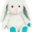 B. toys – 12-Inch Plush Bunny Soft & Cuddly Plush Rabbit Toy Washable – Happy Hues – Peppy Mint Bunny – 0 Months+