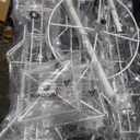 3-Tier Card Display Stand 3 Tier Greeting Card Rack Spins 12 Pocket White Retail Display Rotating Holder