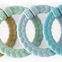 Itzy Ritzy Linking Ring Set  Set of 8 Braided, Rainbow-Colored Versatile Linking Rings  Attach to Baby's Car Seat, Stroller & Activity Gym to Keep Toys Nearby  Rainbow