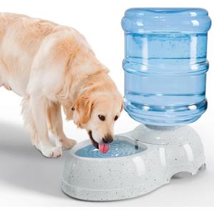 Kenond Water Dispenser Station for Large Dogs,3 Gallon/11L Gravity Automatic Feeder, Dog Water Bowl Dispenser,Large Size Dog Drinking Fountain