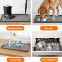 TigeJoy 34" x 22" Under Sink Mats for Kitchen Waterproof, Leak-Proof Silicone Mat Sink Protector and Cabinet Liner, Kitchen Essentials Organizer and Storage, Boot or Shoe Tray, Pet Feeding Mat