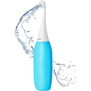The Original HAPPYPO Butt Shower - Portable Bidet for Travel - Known from German Shark Tank - The Easy-Bidet 2.0 Replaces Wet Wipes (Color: Light Blue)