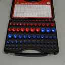 70 Pcs Thread Checker Nut and Bolt Thread Checker Set with 37 Inch and 33 Metric Box Set Thread Gauge SAE and Metric Sizes Perfect for Tight Spaces Ideal for Bolt and Nut Size Checking