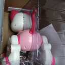 STEMTRON Programmable Remote Control Robot Cat Dog for Kids, Interactive Robotic Cat, Robo Cat, RC Robot with Touch Sensing, LED Eyes, Dance & Music, Sticker (White)