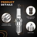 HQPASFY Ignition Coil Pack UF486 & Iridium Spark Plugs Set of 6 Compatible with 2009-2012 Ford Escape, Ford Fusion, Mazda Tribute, Mercury Mariner, 2006-2011 Mercury Milan Replace# GN10238