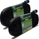 Secbulk 2025 Flat Soaker Hose 100 ft for Garden, 100' (50ft x 2) Linkable Drip Hose Diy Garden Irrigation System Saving 80% Water, Dual-layer Leak-free Design Water Hose with Holes