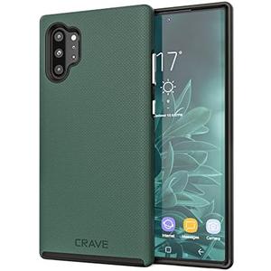 Crave for Galaxy Note 10 Plus Case, Shockproof Protection Dual Layer Case for Samsung Galaxy Note 10 Plus (6.8 inch) - Forest Green