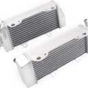 Full Aluminum Radiator Compatible with 2005 06 07 2008 Hon da CRF450 R CR F450R 05-08 Right+Left 2pcs