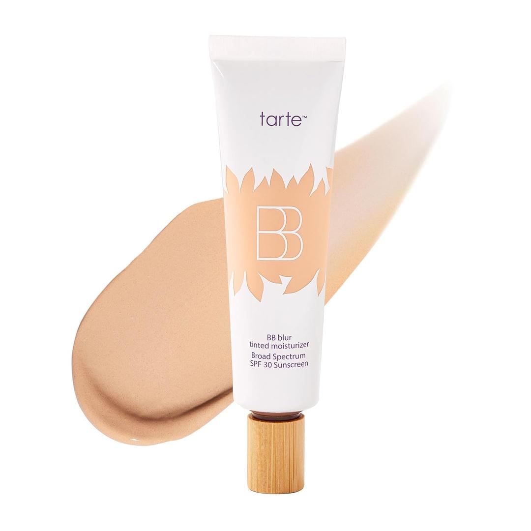 tarte BB blur tinted moisturizer Broad Spectrum SPF 30 Medium Buildable Coverage with Natural Lightweight Matte Finish, Vegan & Cruelty Free