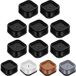 shouwuhho Furniture Risers, 8 Pack Bed Risers with Non-Slip Grip and Heavy Duty Support, 1 Inch 2 Inch 3 Inch 4 Inch Height Lift for Couch, Sofa, Table, Desk, Chair, Refrigerator - Black, 1 Inch