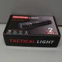 Miuree 2 Pack LED Tactical Flashlight Water Resistant Military Grade 2000 Lumens 5 Modes Zoom Function Ultra Bright Torch