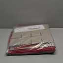 ZOBER Large Christmas Ornament Storage Box - Stores 128 3" Ornaments, With Dividers - Ornament Organizer Storage Box, Durable Christmas Containers Holder - Extra Pockets, Dual Zipper - Red