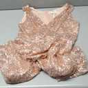 GRACE KARIN Women's Sleeveless Wrap V-Neck A-line Bridesmaid Cocktail Party Dress, 
Rose Gold Size L