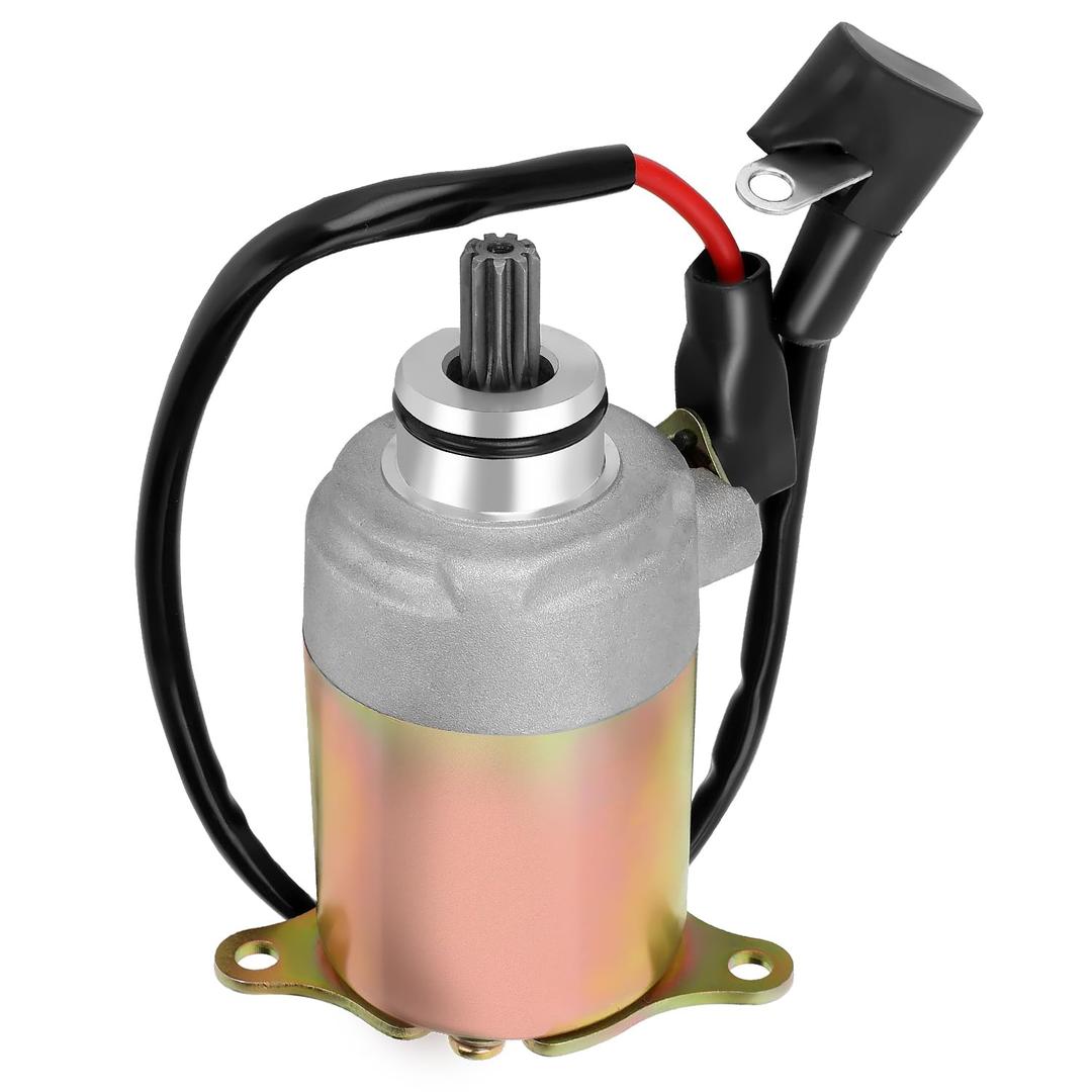 HIAORS 9 Teeth Starter Motor for GY6 125cc 150cc Chinese Scooter Moped Go Kart ATV Quad 4 Wheeler Taotao SUNL Baja Icebear Tank Roketa 152QMI 157QMJ 4 Stroke Engine Jonway Engine Motorcycle Parts