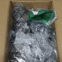 4-Lights Semi Flush Mount Ceiling Light, Adjustable Multi-Directional Light Fixtures, Rotatable Farmhouse Light Fixtures Mount with Metal Cage for Dining Room, Living Room (Black)