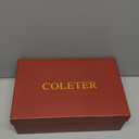 COLETER Women's 4 Inch Pumps Pointy Toe Wedding Dress Shoes Slip on Stiletto Pumps (6.5, Black)