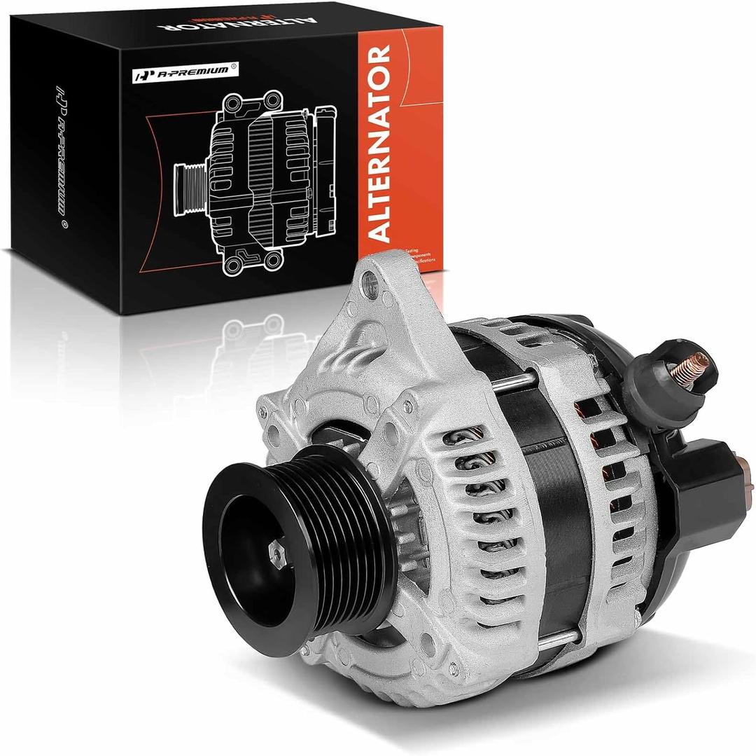 A-Premium Alternator Compatible with Ford F-250/F-350/F-450/F-550 Super Duty 2011-2016 6.7L, 12V 150A 8-Groove Pulley Clockwise, Replace# 104210-292, 104210-2920