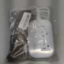 FOVAL Power Step Down 220V to 110V Travel Voltage Converter International Power Adapter for Hair Straightener/Curling Iron with 4-Port USB Charging US/UK/AU/EU Universal Plug Adapter (White)