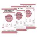 Momcozy Natural Breast Pump Wipes for Pump Parts Cleaning On-the-go, 30 Count (Pack of 3), Flash Clean & Resealable Pump Wipes