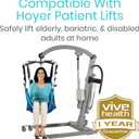 Vive Patient Lift Sling - Full Body Mesh Transfer Sling for Showering & Home Use - Hoyer Lift Pad for Elderly, Disabled, Bariatric - Patient Transfer Assist Device Blanket for Bed Positioning, Lifting