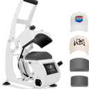 Hat Heat Press, Hat Press Heat Machine for Caps with 2 Platens, White Hat Heat Press Machine for Caps with Non-Slip Base for Heat Transfer Vinyl