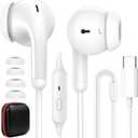 Wired Earbuds USB C Headphone for iPhone 17 Pro Max 16e 16 15 Plus Noise Canceling HiFi Bass Stereo in-Ear Headset Type C Earphone for Samsung A17 S26 S25 S24 FE A36 for iPad A16/Pixel 8a 9 9a 10