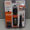 BLACK+DECKER Electric Screwdriver, Cordless, 180 RPM, 3.6V, Spindle Lock with Pivoting Handle, Charger and 2 Hex Shank Bits Included (Li2000)
