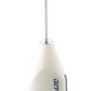 Aerolatte Milk Frother with Counter Stand, The Original Steam-Free Frother, Ivory, Batteries Included