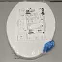 KOHLER K-4774-0 Brevia Elongated White Toilet Seat with Quick-Release Hinges And Quick-Attach Hardware For Easy Clean, White