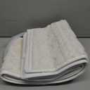 28 Inch Christmas Tree Collar White Plush Faux Fur with Crossed Diamond Pattern, Soft Boho Xmas Tree Ring Beige Tree Skirt for Christmas Artificial Trees Holiday Party Home Decor