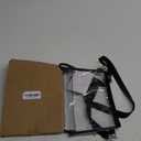 Bagenius Clear Purse Stadium Approved Clear Bag with Removable Straps for Work Sporting Events and Concert (Black)