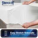 All-in-One Mattress Protector, Zippered Encasement, Water & Stain Resistant, Triple Seal Protection, Queen, White