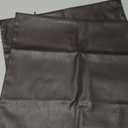 BRAWARM Dark Brown Leather Throw Pillow 18 X 18 Inches, Faux Leather Pillow Cover with Piping, Hand Stitched Leather Decorative Throw Pillow Covers for Couch Sofa Bed Living Room Garden