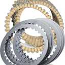 MoKitDora Extra Clutch Plate Friction Steel Clutch Kit Compatible with 1991-2017 Sportster 1990-1997 Harley Big Twin 1991-2002 Buell All Models 17 PCS Big Twin Clutch Kit