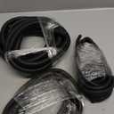 Sasylvia 1/4", 1/2", 3/8" x 15 ft Split Wire Loom Tubing Automotive Wire Loom Assortment Split Cable Sleeves Bulk Flexible Electrical Conduit Protective Kit