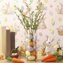 Beeveer 60 Pcs Pastel Easter Speckled Eggs 2.4 in Plastic Speckled Eggs with Pulp Cartons Vase Filler Bowl Basket for DIY Spring Easter Rustic Decor DIY Game Kitchen Craft Adornment(Classic Colors)