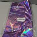 K-Style Birthday Decorations Iridescent Holographic Laser Tablecloth 2 Pack Purple Lightning Pattern Disposable Waterproof Plastic Table Covers for Girls Disco Bachelorette Party Supplies, 54x108 Inch