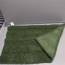 H.VERSAILTEX Extra Thick Chenille Striped Pattern Bath Rugs for Bathroom Non Slip - Soft Plush Shaggy Mats Floor, Indoor Entryway