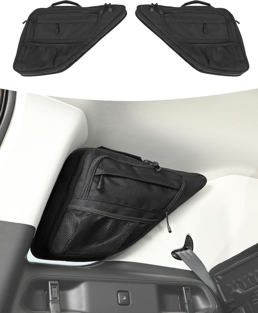 for Bronco Sport Rear Window Side Storage Bag Organizer Compatible with Ford Bronco Sport 2021-2025+,Tail Left Right Storage Expansion Bag Interior Accessories