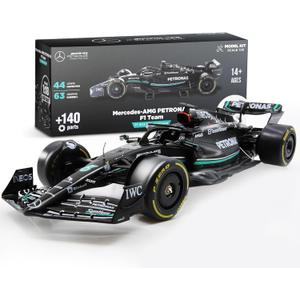 LUPPA Formula 1 AMG W14 Model Kit - 1:18 Scale Racing F1 AMG W14 E Performance Model Inspired by Lewis Hamilton & George Russell Building kit, Collectible diecast, 140 Pieces