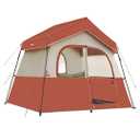 HIKERGARDEN 6 Person Camping Tent - Portable Family Cabin Tent for Camp, Windproof Fabric Camp Tent Outdoor for Hiking, Backpacking, Traveling