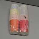 URATOT 60 Pieces 9 Ounce Disposable Paper Cups Party Cups Drinking Cups for Party, DIY and Holiday, 6 Colors