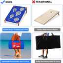 NZQXJXZ Portable Cornhole Board Set with 8 Bean Bags 3x2FT Cornhole Games for Kids and Adults Cornhole Set for Indoor and Outdoor Camping Parties Travel Beach Yard