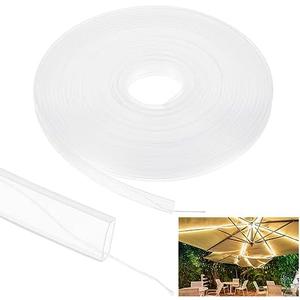 PATIKIL Silicone Tube Sleeve, 66ft/20Meter 12mm Flexible LED Channel IP67 Waterproof Protection Cover LED Silicone Channel System for 3528/5050/5630/3014 Led Strip Lights