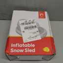 QPAU 44 Snow Tube with Backrest  Heavy Duty Inflatable Sled 500 lbs Capacity with Cover, Handles & Tow Rope, Snow Tubing Sleds for Kids & Teens, Portable Air Sled with Fast Valve (Blue)